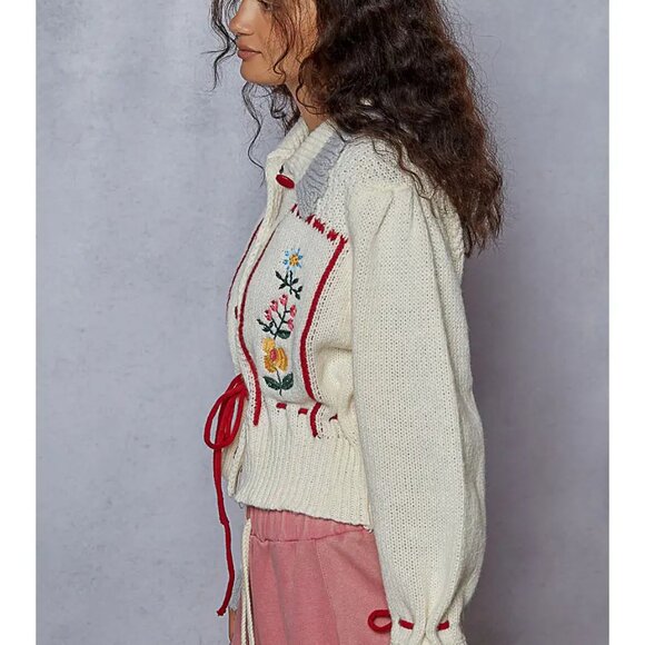 POL Gardenlace Embroidered Knit Cardigan NEW Size Various - Picture 7 of 10